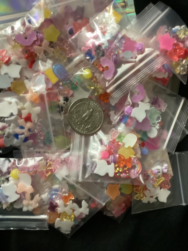 10pcs/bag 3D Nail Charms Candy Random Mixed Resin For Acrylic Nail Art lot gallery