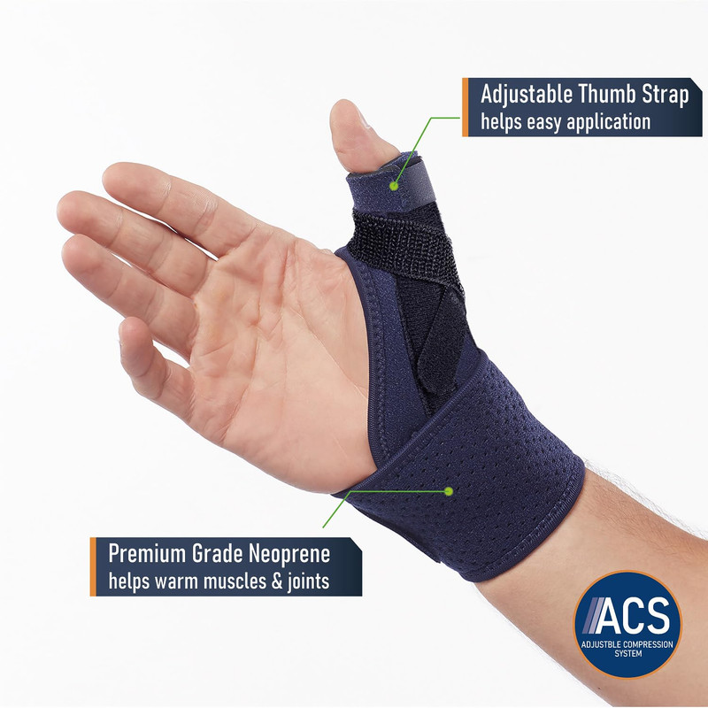 Comforband Adjustable Thumb Brace with Strap – CMC MCP Joint Thumb Spica Splint gallery