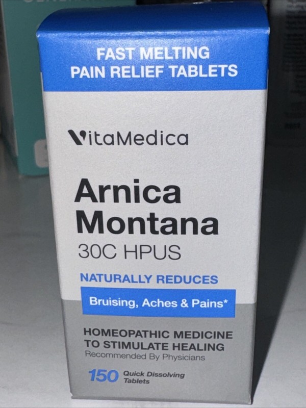 VitaMedica | Arnica Montana | 30X | HPUS | Made in USA | 150 Tablets Exp 01/26