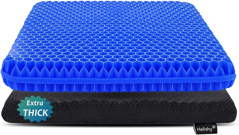 Gel Seat Cushion for Long Sitting Extra Thick Gel Cushion for Wheelchair So…..
