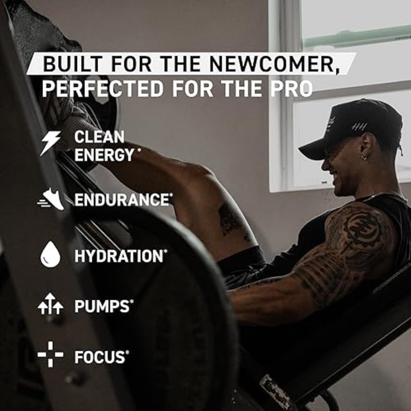 Organic Glacier Grape Pre Workout Powder - 188mg Energy Boost for Athletes gallery
