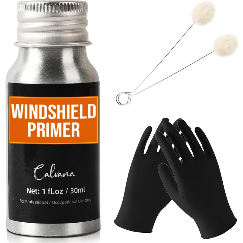 Calvana 1 fl.oz Windshield Primer, Urethane Primer 1 Fl Oz (Pack of 1), Black