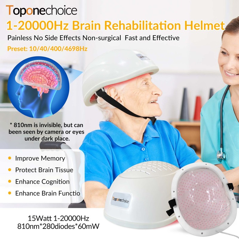 Near Infrared PBM Helmet 280LED for Alzheimer Stroke Patients 1 Year Warranty