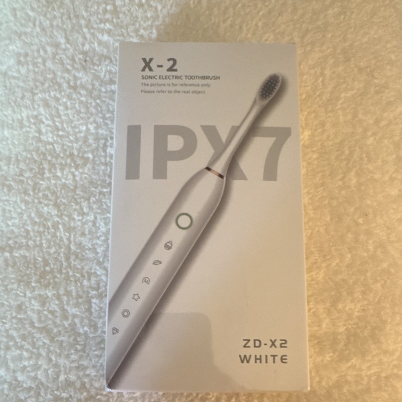 X-2 Sonic Electric Toothbrush ZD-X2 White IPX7 Rechargeable Waterproof