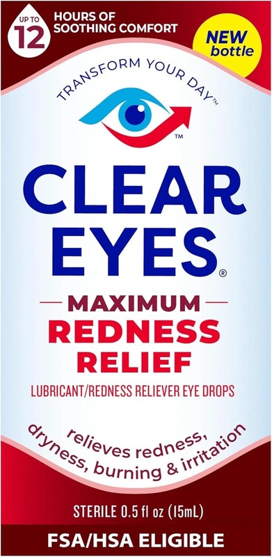 3 Pack Clear Eyes Maximum Strength Redness Relief Eye Drops 0.5 Oz Each gallery