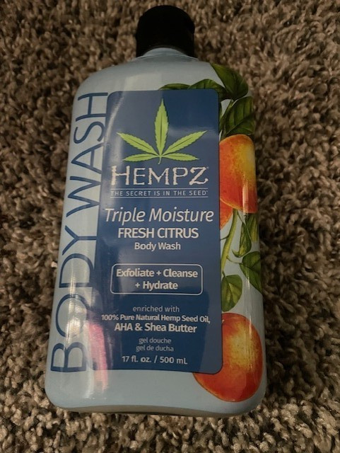 6 X Brand New Hempz 17 Ounce Triple Moisture Fresh Citrus Shower Gel