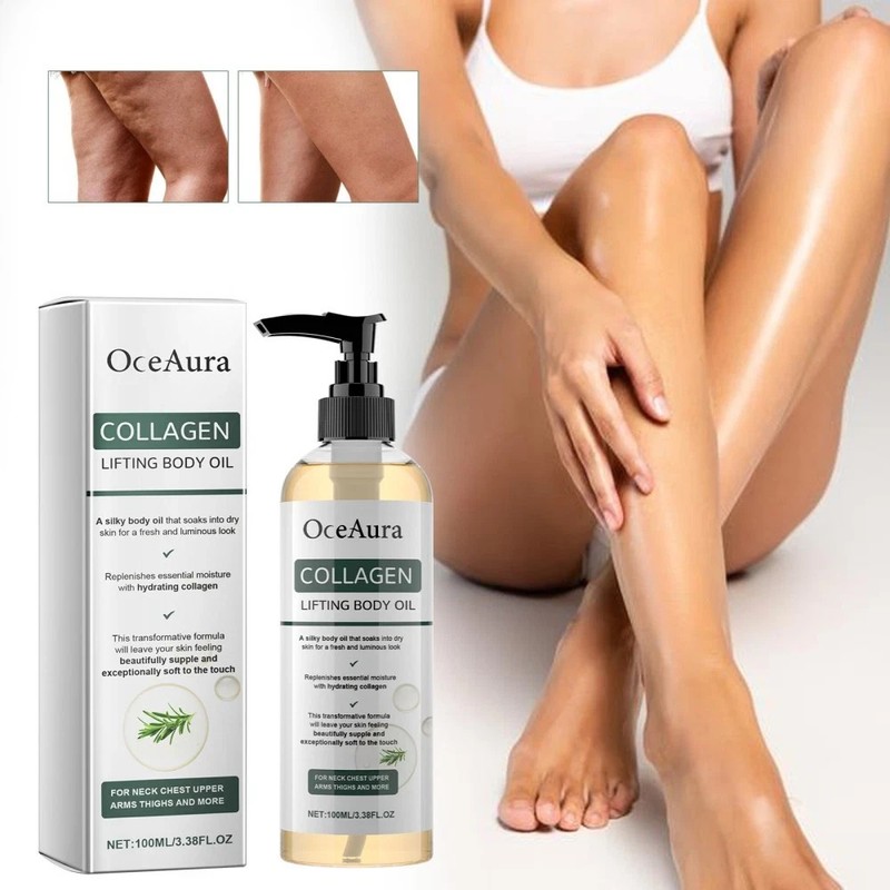 2X 100ml Collagen Lifting Firming Body Oil Anti Aging Hydrating Skin Tightening gallery