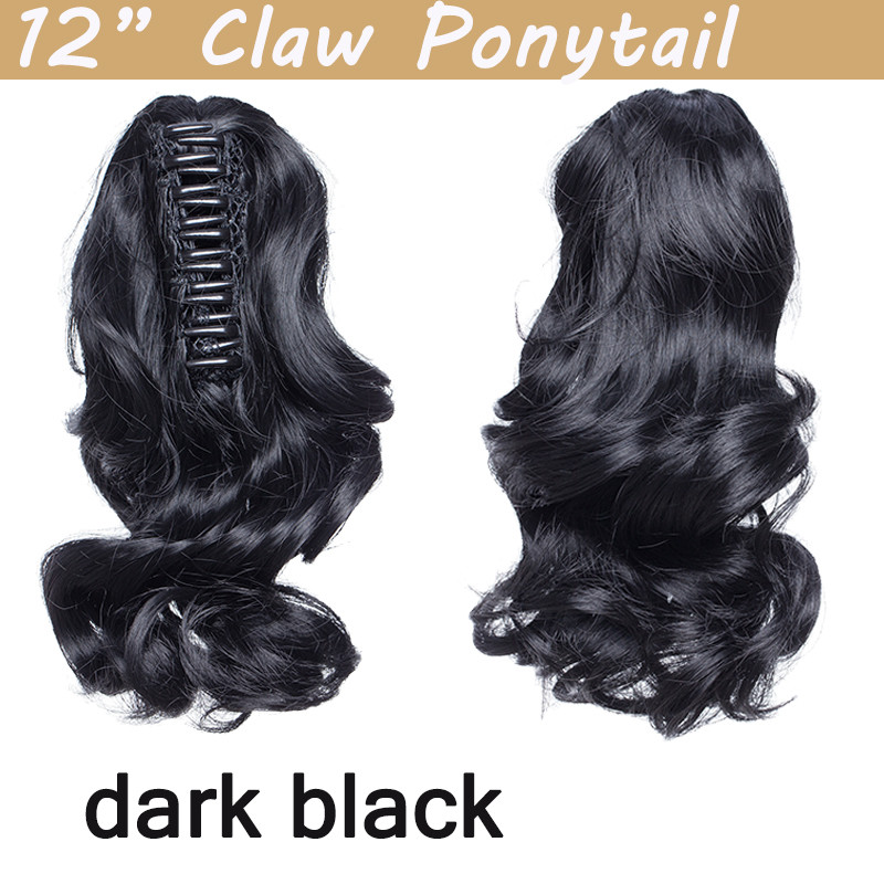 Any Shades Long Curly Hair Claw On Ponytail Clip In Hair Extension Fake Piece US