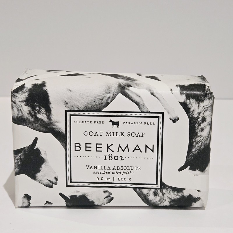 BEEKMAN 1802 BIG 9 oz. Goat Milk & Shea Butter Bar Soap VANILLA ABSOLUTE
