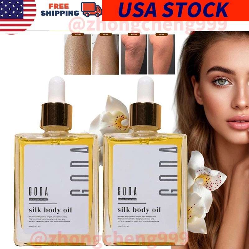 GODA Silk Body Oil,Silk Body Oil,Goda Perfume Oil,Bath & Shower Oil Smooth 50ML
