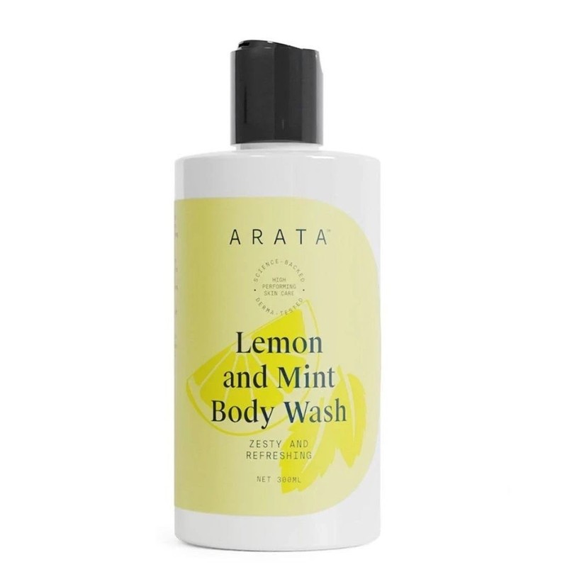 Arata Lemon Mint & Hyaluronic Acid Body Wash – 300 ml