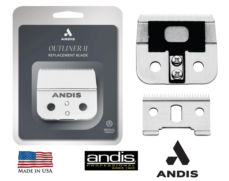 REPLACEMENT Narrow Blade for Andis Outliner II 2 Trimmer/Clipper GI,GO,GTO,GTX