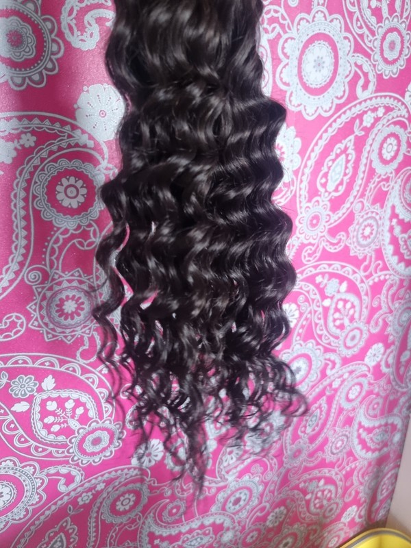 12A 3BUNDLES BRAZILIAN VIRGIN HUMAN HAIR THICK NATURAL WAVE 24+24+24INCH 300g 1B gallery