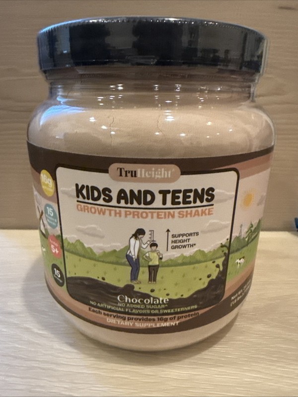 TruHeight, Kids And Teens Growth Pea Protein Shake, For Kids 5+, Chocolate 9/26
