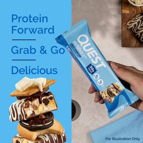 Quest Overload 20g Protein Bar, Cookie Commotion Flavor, High Protein, Gluten Fr gallery