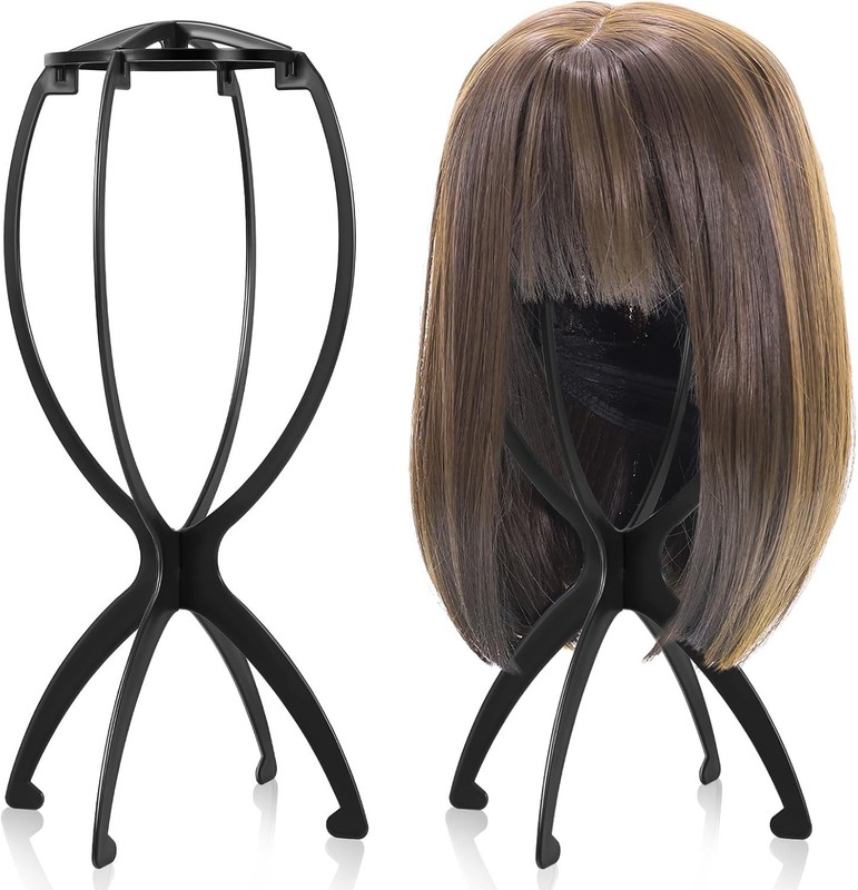 Plastic Wig Stand Hat Display Mannequin Head Stand for Styling Drying Display