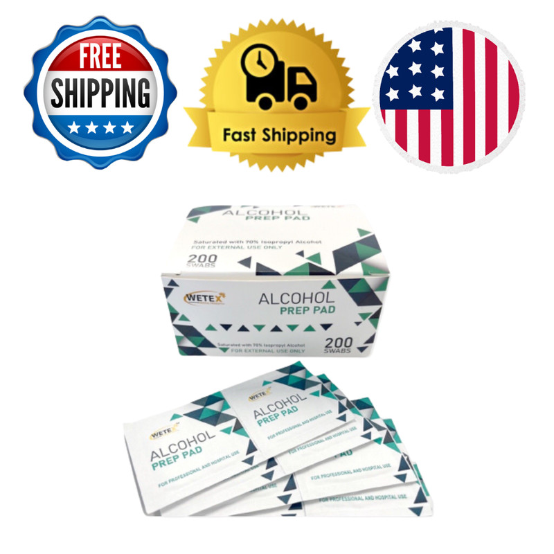Swab Pads, Wetex Alcohol Prep Pads