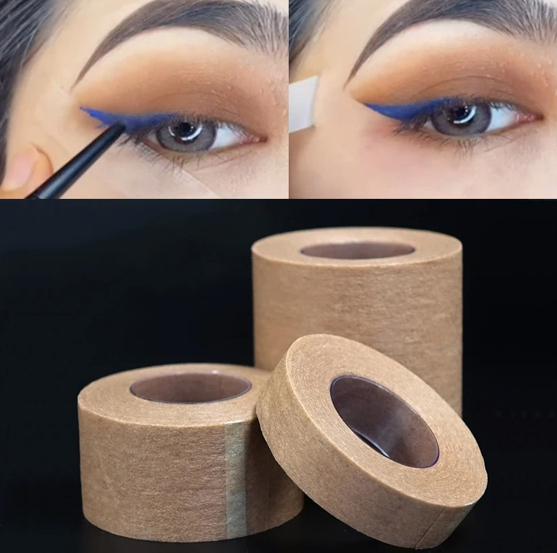 1 Roll Eyelid Tape Eyeshadow Protector Skin Color Hypoallergenic Makeup Tool