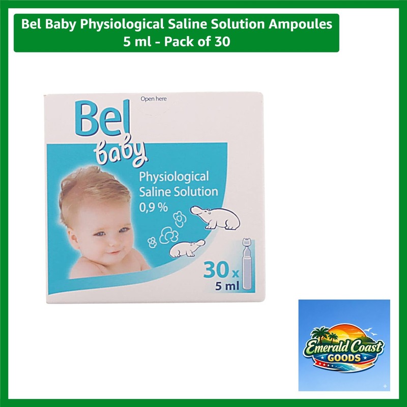 Gentle 5 ml Physiological Saline Solution Ampoules – 30 Count for All Skin Types