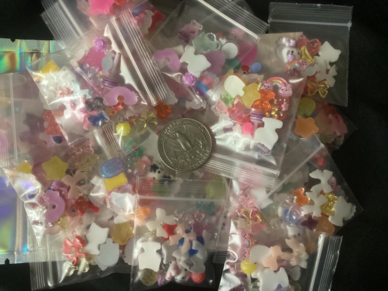 10pcs/bag 3D Nail Charms Candy Random Mixed Resin For Acrylic Nail Art lot gallery