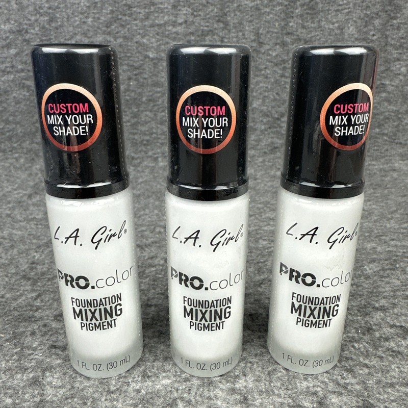 PRO.color Foundation Mixing Pigment GLM711 White 1 fl oz (30 ml) LOT OF 3 NEW