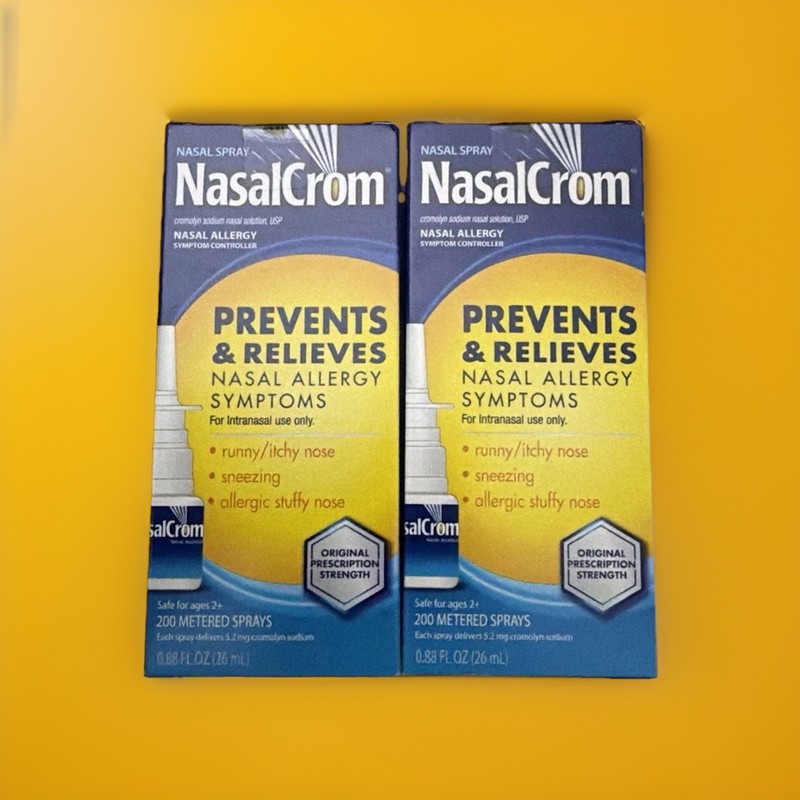 Nasalcrom 2 Pack Nasal Allergy Symptom Spray 0.88 oz Exp 12/2027 Or Better