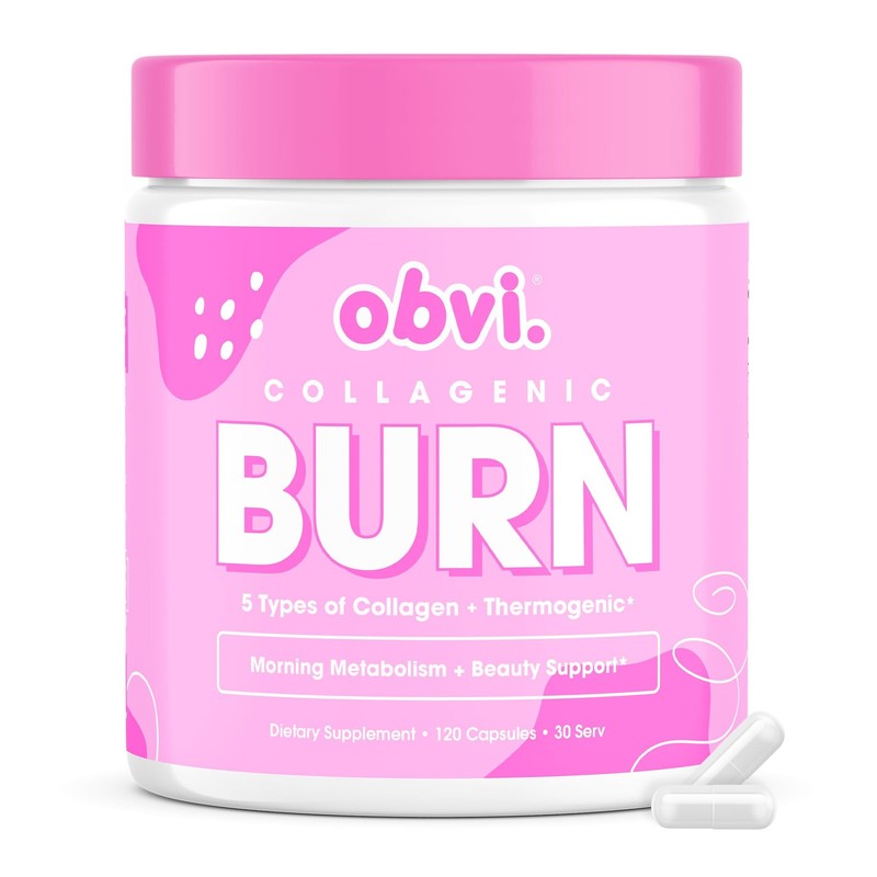 Obvi Collagenic Burn | Hydrolyzed Collagen Peptides + Green Tea Extract Suppl…