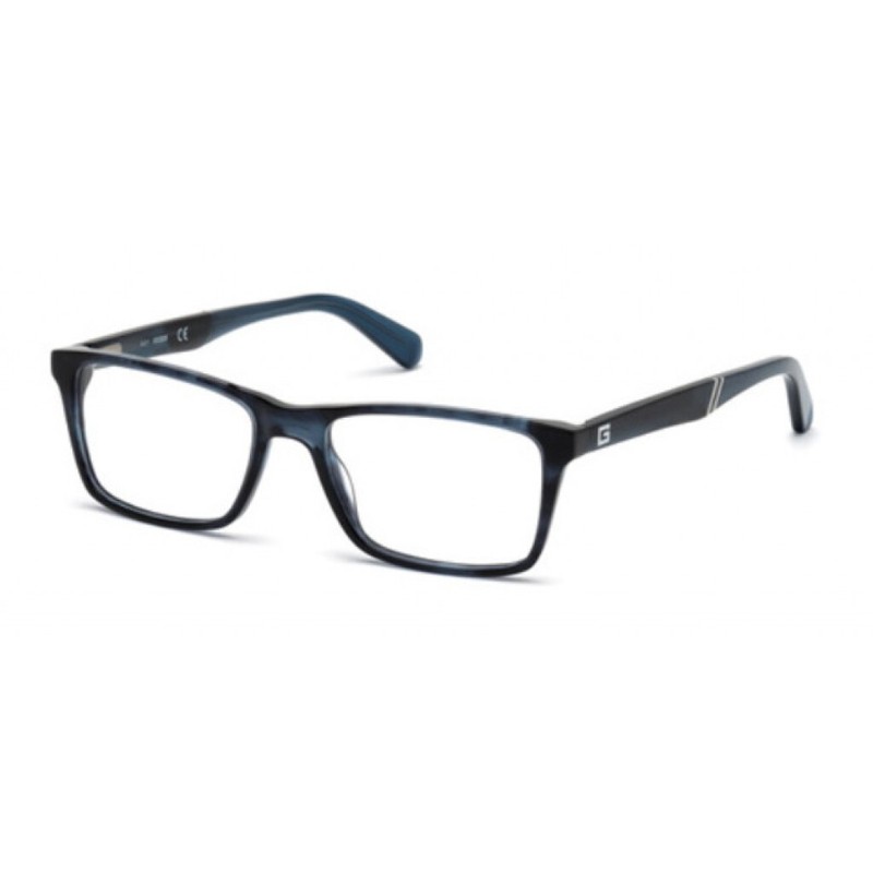 GUESS GU1954 Shiny Blue 092 Plastic Optical Eyeglasses Frame 53-17-145 GU AB