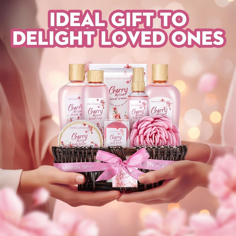 Indulgent Cherry Blossom Spa Gift Set – Perfect Birthday or Mother's Day Present gallery