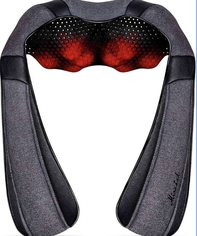 Shiatsu Neck Shoulder Massager with Heat Fathers Day Gift Pain Relief