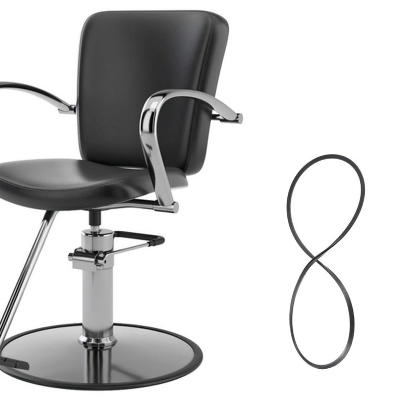 45 cm Rubber for Salon Chair Base Floor for Barber Chair Replacement gallery