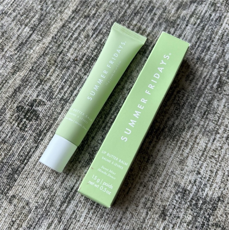 Summer Fridays Lip Butter Balm Sweet Mint 15g / 0.5 oz NEW Unused Authentic