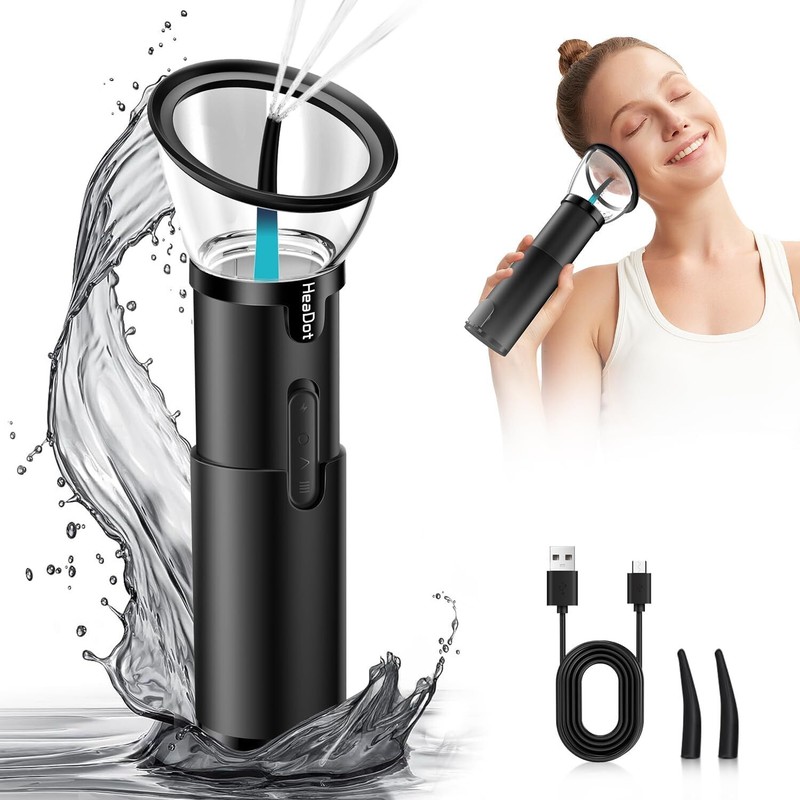 Electric Ear Wax Removal Retractable Water Ear Wax Cleaner Kit IPX6 ,4 Modes