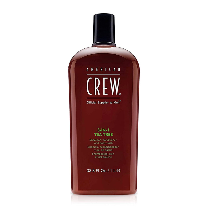 American Crew 3-In-1 TEA TREE Shampoo & Bodywash 33 oz * last