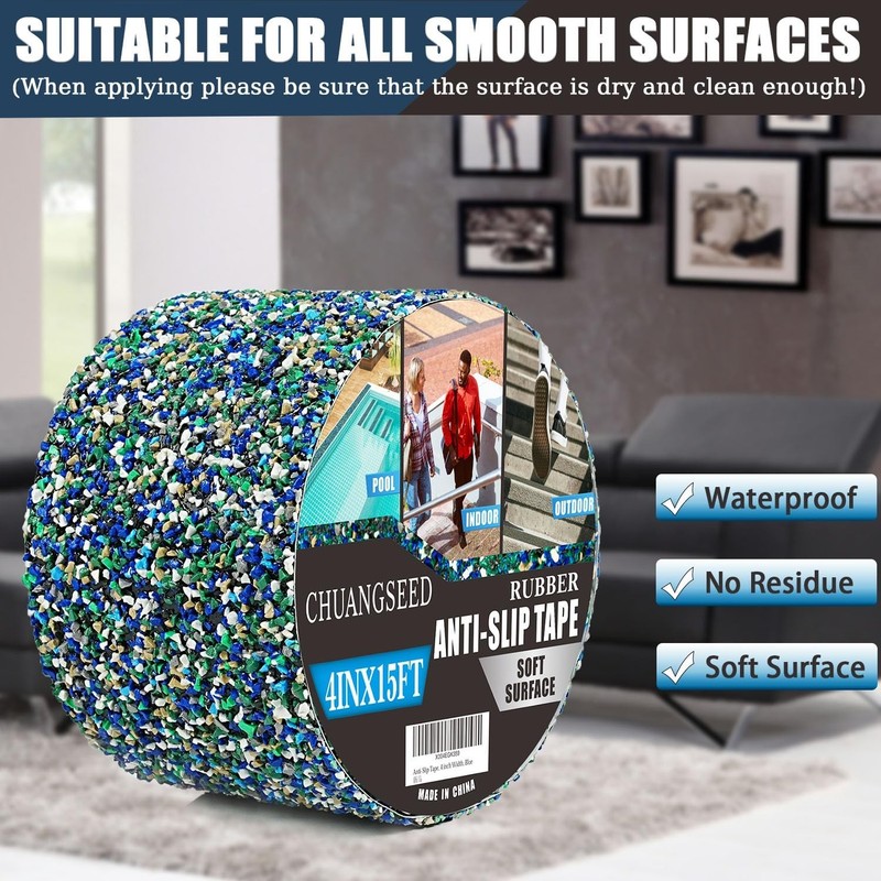 Anti Slip Tape Rubber Waterproof Traction Tape For Stairs Pools Indoor Outdoor gallery