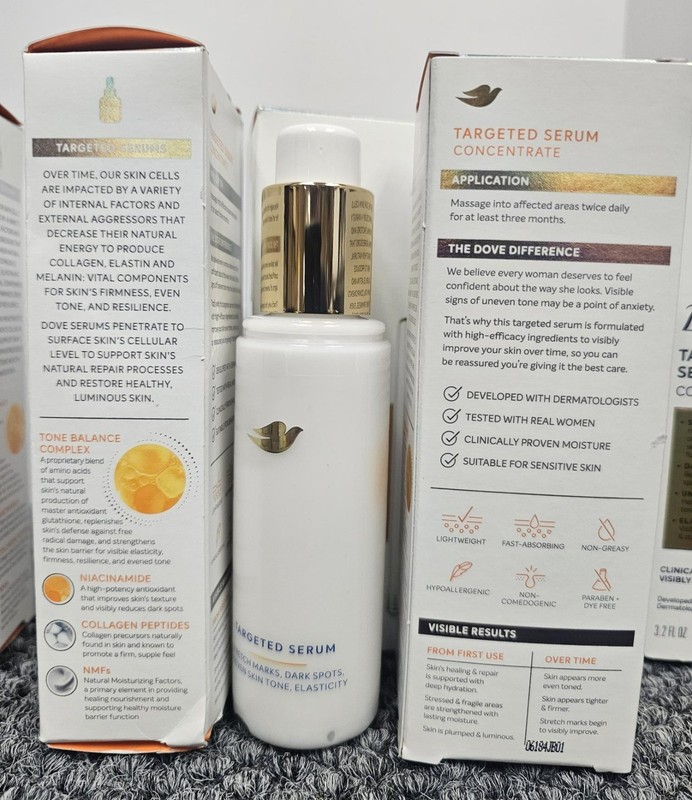 6 X Dove Targeted Serum Concentrate 3.2 Fl Oz Bottles - Visibly Evens Skin Tone gallery