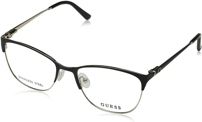 GUESS GU2583 Matte Black 002 Metal Optical Eyeglasses Frame 55-17-140 2583 RX AB