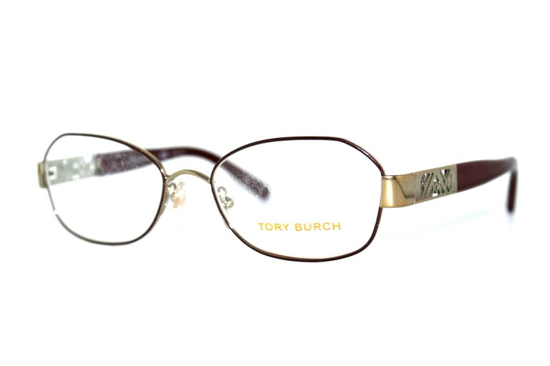 TORY BURCH TY 1043 3062 BURGUNDY GOLD AUTHENTIC EYEGLASSES FRAMES 52-17-135MM