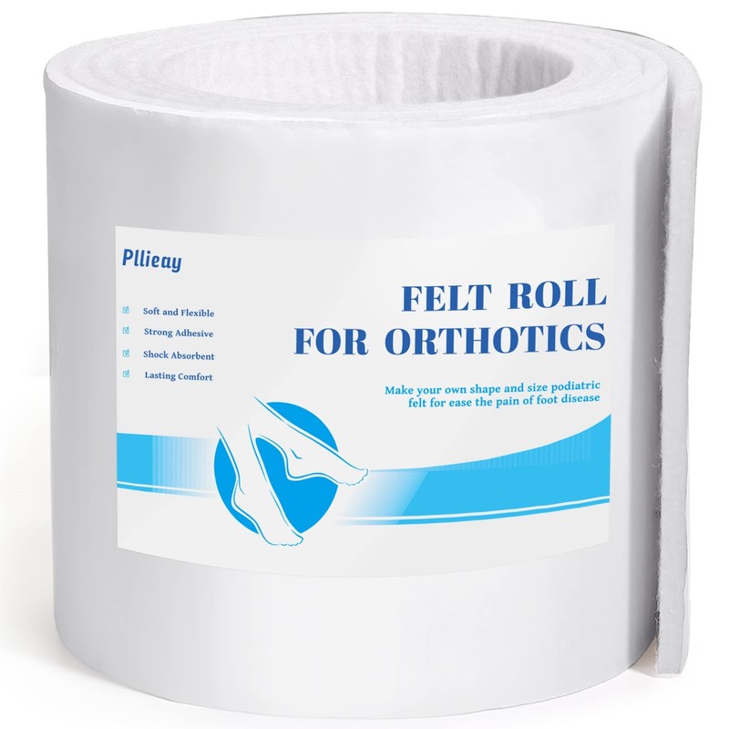 Adhesive Felt Premium Grade, Orthopedic Felt Roll 1/4″ X 6″ X 2.5Yd. Quality Ray