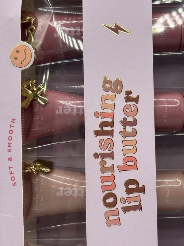 Nicole Miller New York Nourishing Lip Butter 4pk Vanilla Bean,Cocoa Butter,Plum gallery