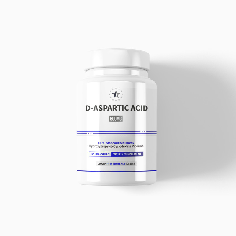 D-AA (D-Aspartic Acid) with HydroPerine™ – 120 Capsules (600mg)