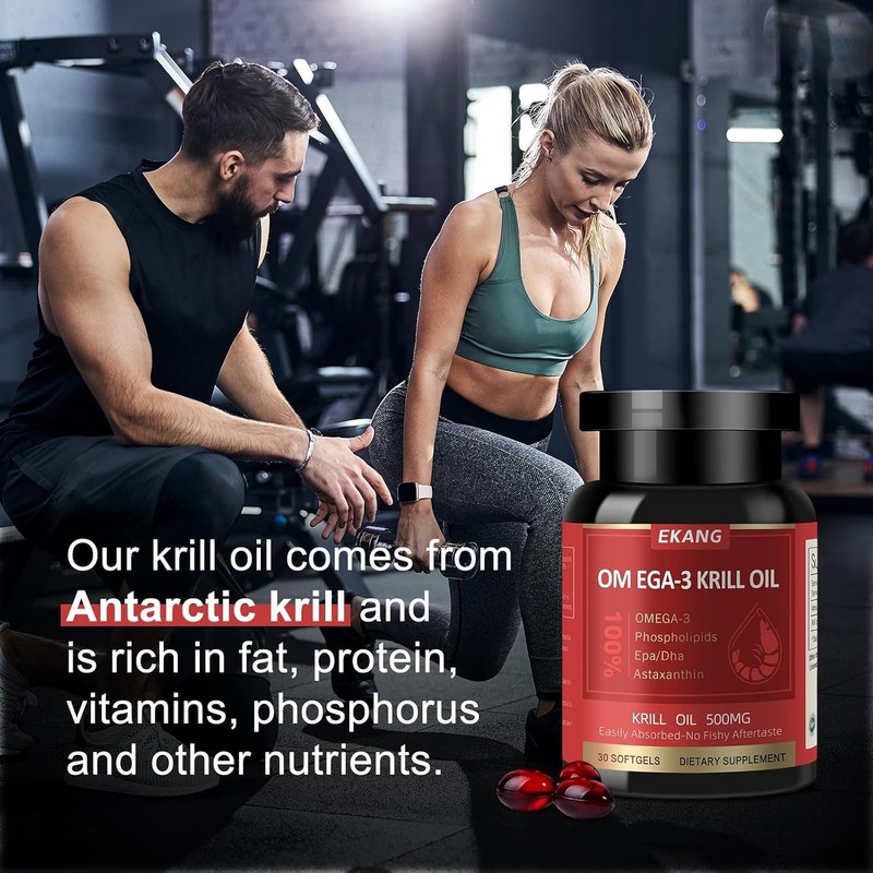 Easily Absorbed 500 mg Antarctic Krill Oil - EPA, DHA, Joint Support Softgels gallery