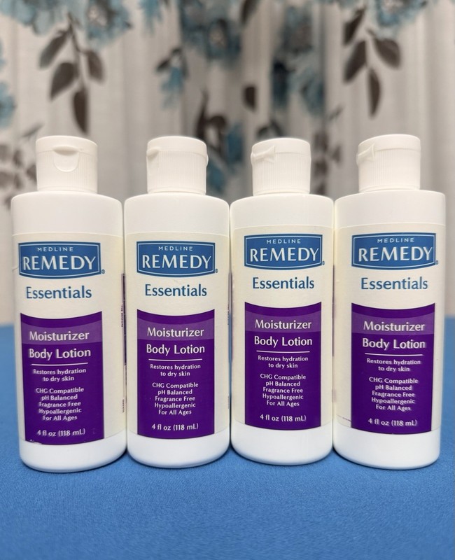Medline Remedy Moisturizer Body Lotion 4 fl oz 118mL Each New – Lot of 4