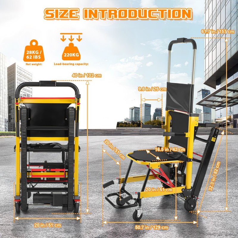 Motorized Elderly Stair Lifting Climbing Wheelchair Portable Lift Chair Elevator