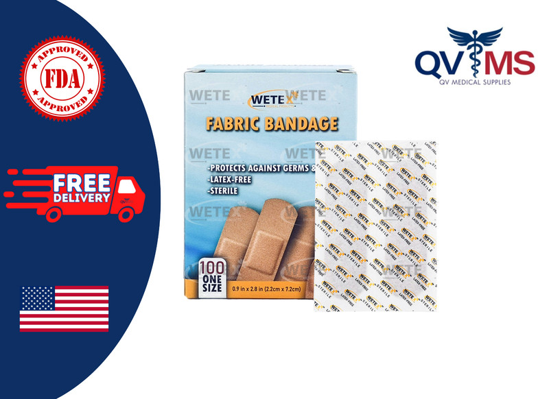 Fabric Brown Bandage Plaster Latex Free