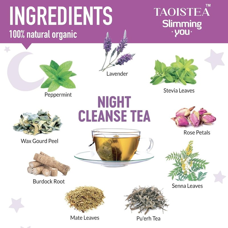 Natural Herbal Detox Tea for 14 Days: Energizing Morning & Gentle Night Cleanse gallery