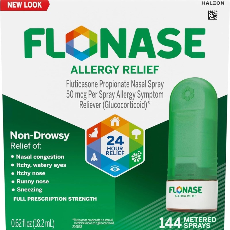 Flonase 24 Hour Allergy Relief 144 Metered Sprays 0.62oz / 18.2ml Exp 06/2026+