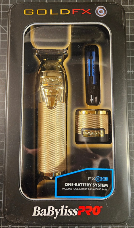 Babyliss PRO FX799G FXOne Gold FX Trimmer w/ Battery & Charging Dock NEW!