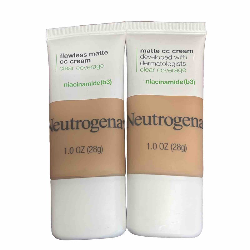 2x NEUTROGENA Flawless Matte CC Cream (FAWN 5.0) W/ Niacinamide (b3) 1.0 Oz NEW