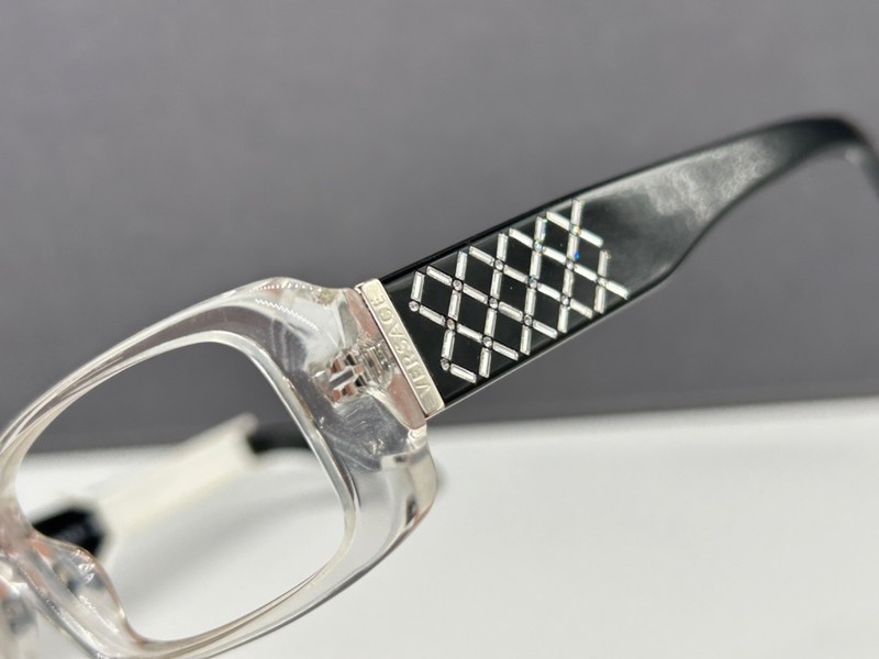 Versus Versace Eyeglasses Frames woman Clear Angular Narrow Rhinestone 3107 Np